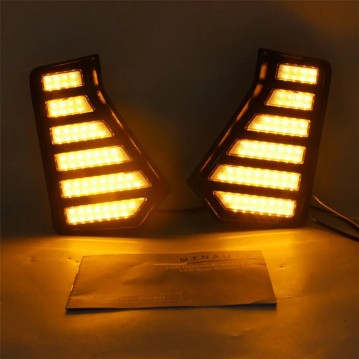 For Toyota Tacoma 2024 1 Pair Car DRL Light Bright LED Daytime Running Fog Lamp - 4