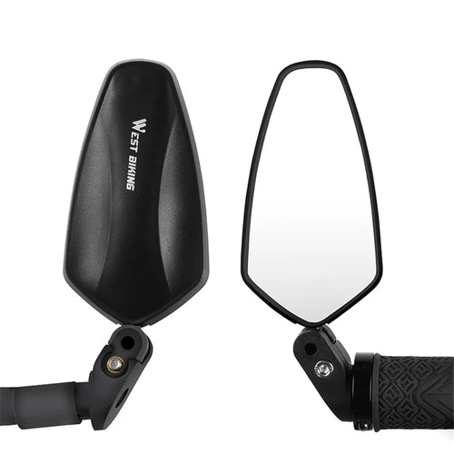 WEST BIKING Short Style MTB Bicycle Bike Handlebar Rearview Mirror 360 Degree Rotatable Safe Cycling Handlebar Mirror - 1