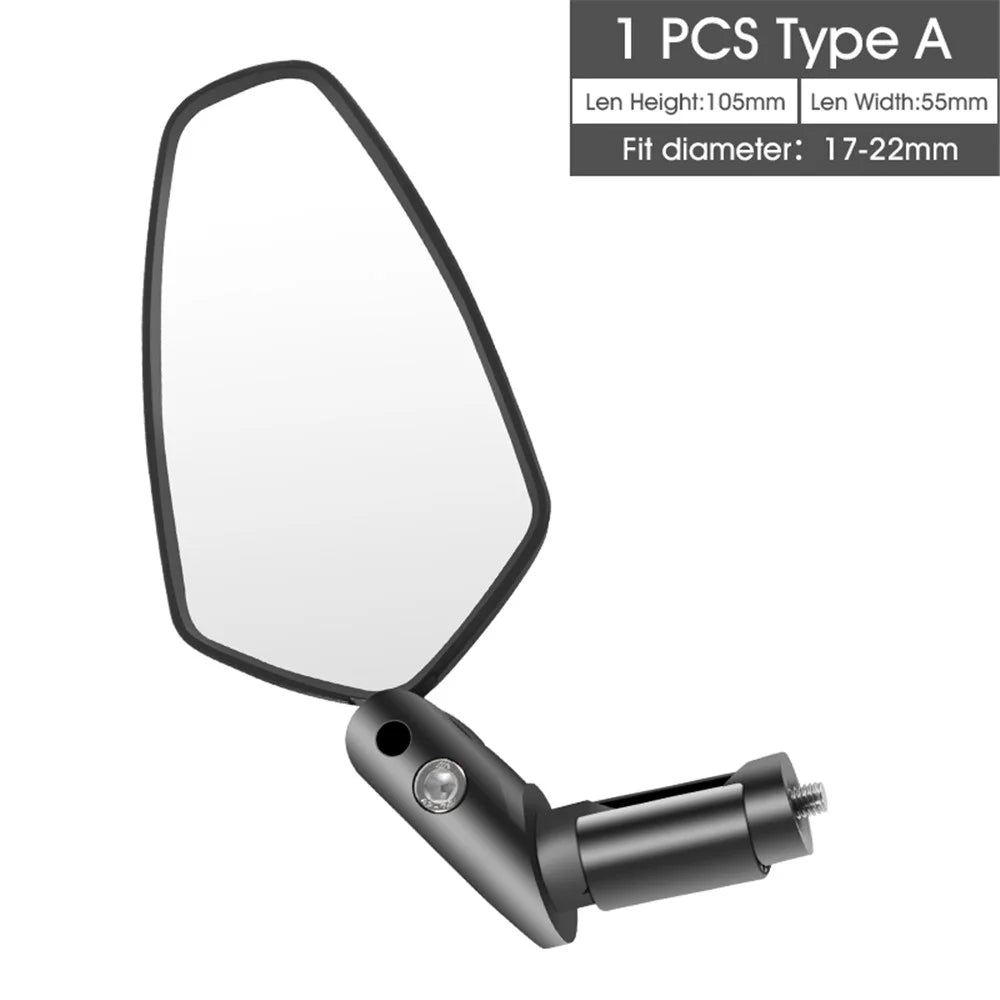 WEST BIKING Short Style MTB Bicycle Bike Handlebar Rearview Mirror 360 Degree Rotatable Safe Cycling Handlebar Mirror - 5