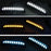 For Grand Cherokee 2021-2024 1 Pair Car Side Marker Bumper Light Three Color Running Turn Signal Lamp - 2
