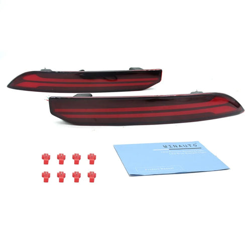 For Grand Cherokee 2021-2024 1 Pair Car Rear Bumper Light LED DRL Turn Signal Brake Lamp - 1