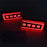 For Grand Cherokee 2005-2010 1 Pair Car Rear Bumper Light Red LED DRL Turn Signal Brake Lamp - Red - 2