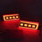 For Grand Cherokee 2005-2010 1 Pair Car Rear Bumper Light Red LED DRL Turn Signal Brake Lamp - Red - 3
