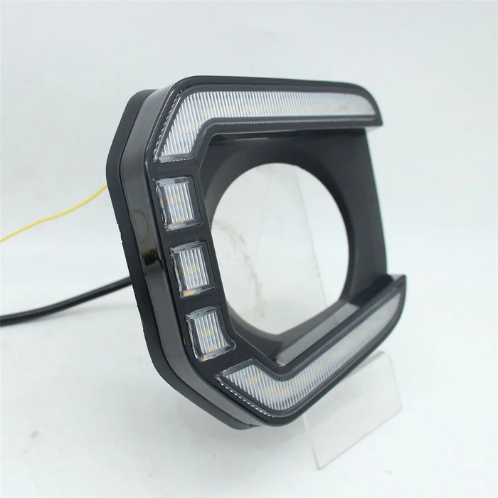 For Toyota Tacoma 2016-2023 1 Pair Car DRL Light White+Yellow LED Daytime Running Turn Signal Lamp - 7