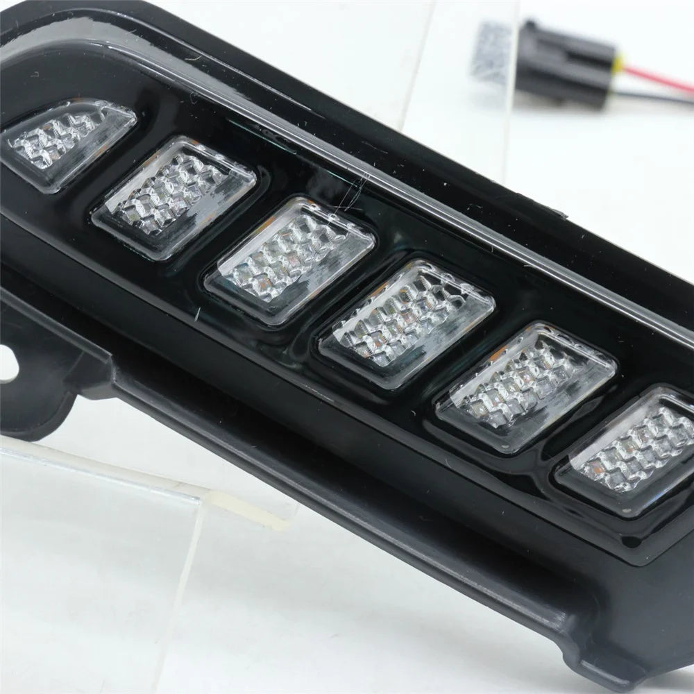 For Toyota Tacoma 2016-2020 1 Pair Car Daytime Running Light White+Yellow LED Turn Signal Lamp - 7