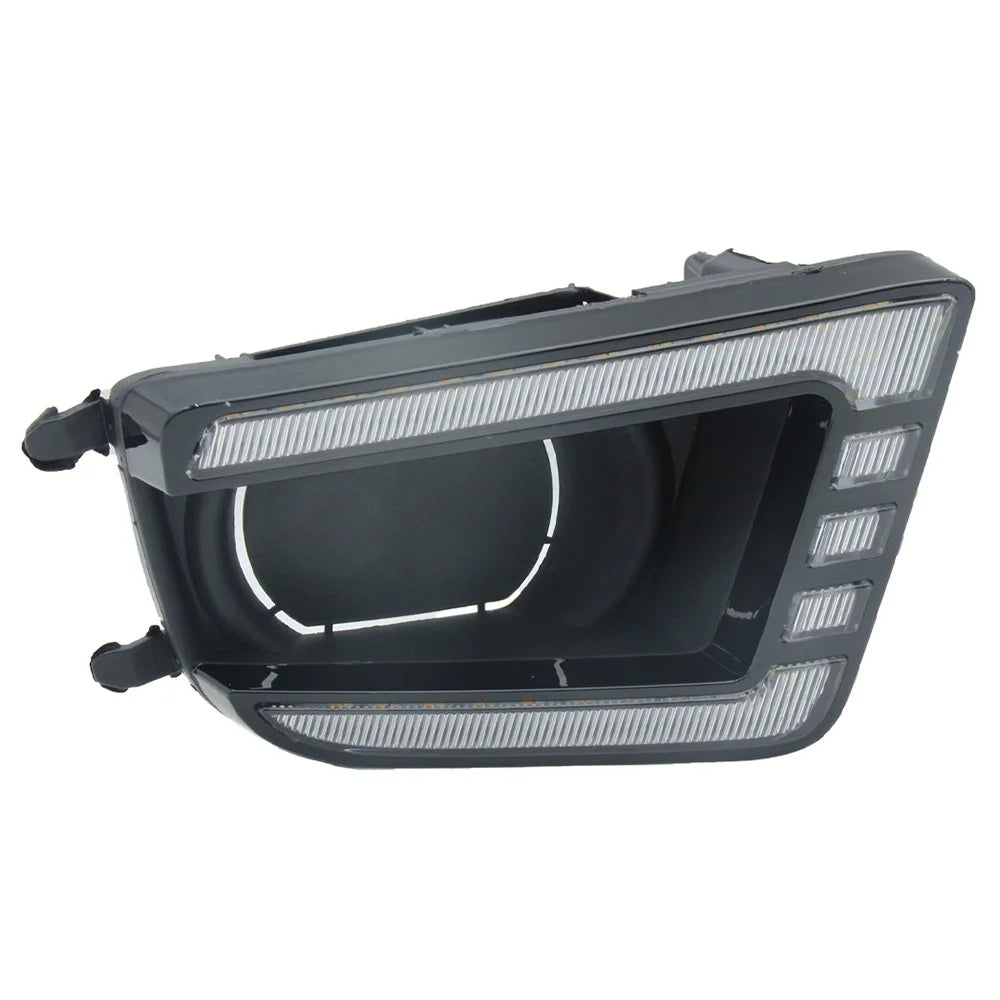 For Toyota Tacoma 2012-2015 1 Pair Car DRL Light Bright White+Yellow LED Turn Signal Fog Lamp - 5