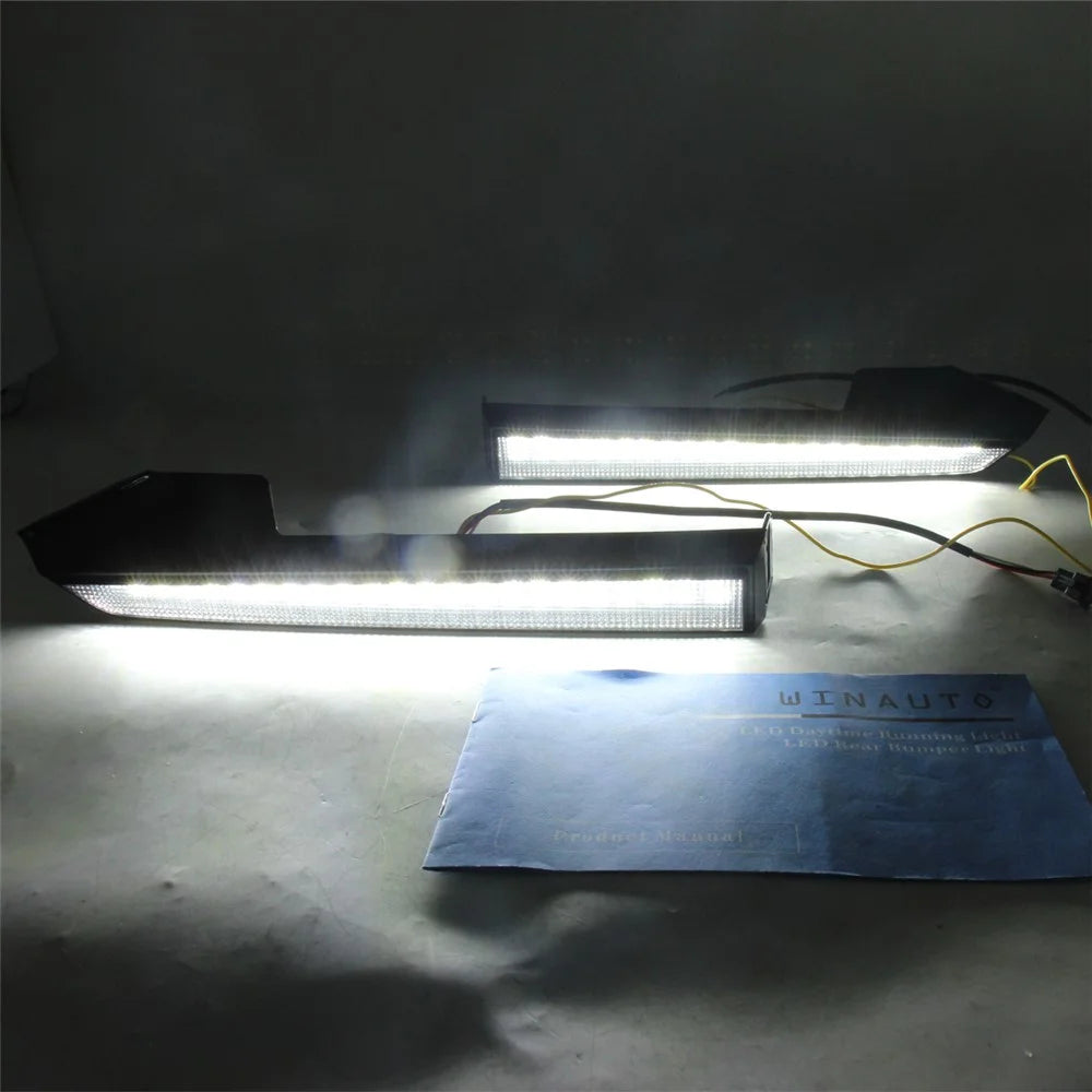 For Toyota Tacoma 2012-2015 1 Pair Car Headlight Lower Trim Light LED DRL Light Turn Signal Lamp - 2