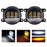 2Pcs for Wrangler / CJ-5 / CJ-7 / CJ-8 SUV LED Fog Light White+Yellow Two Color Headlight Modified Front Fog Lamp - 1