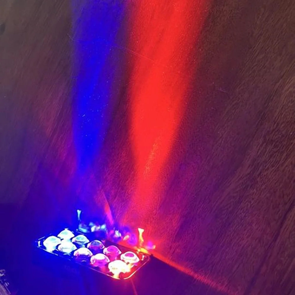JP-V69 Motorcycle Off-Road Vehicle LED Spotlight Yellow+White Strobe Red+Blue Warning Headlight - 3