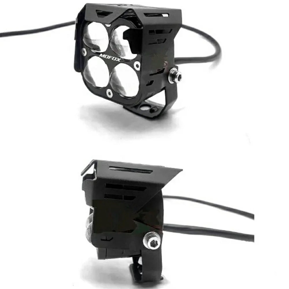 W06 30W High Brightness LED Car Driving Light SUV Off-Road Vehicle Spotlight - White+Yellow+Blue - 7