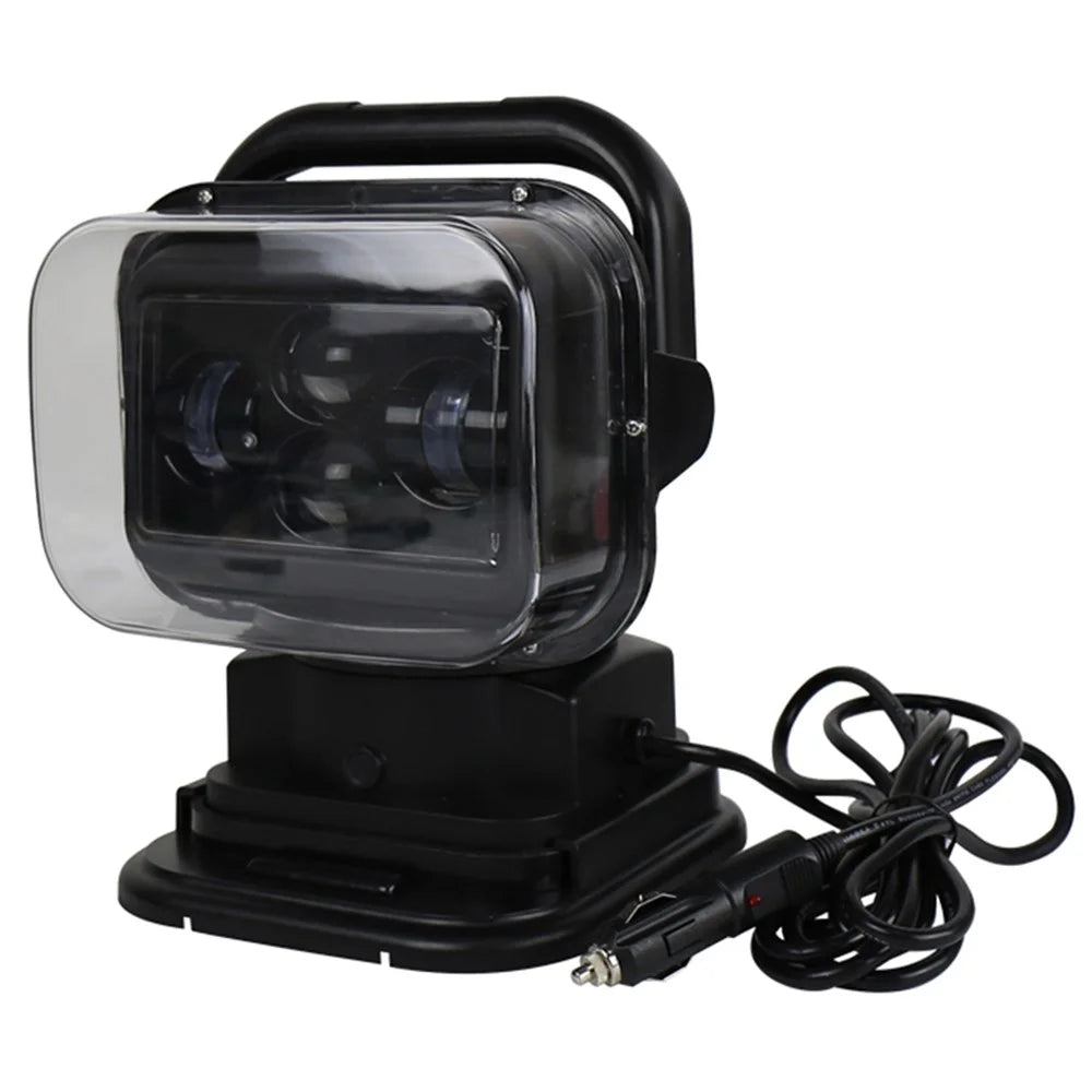 HS-SS60 7-Inch 60W DC 12-24V 5000LM 6000K Wireless Remote Control LED Search High Bay Lights Spotlights - 1