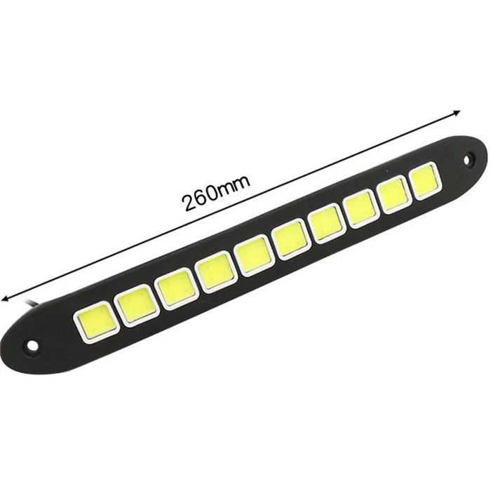 Car Light Strip 10-LED Soft Silicone Flexible SUV Lamp Auto Daytime Running Light for Improving Safety - 6