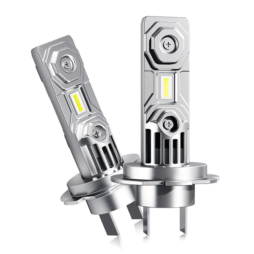 HAIZG 2Pcs H7 Car LED Head Lamp Bulbs 10000LM 50W Aviation Grade Aluminum LED Headlight - 1