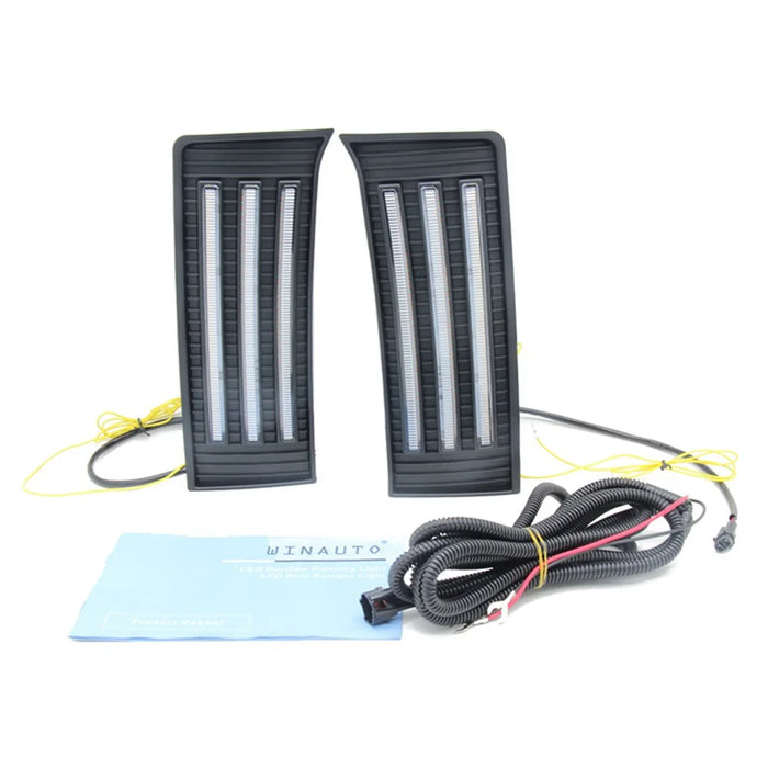 1 Pair for Toyota Tundra 2022-2023 Anti-fog LED Daytime Running Lights Turn Signal Lamps - 1
