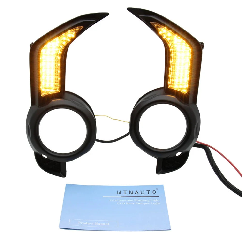 1 Pair For Toyota 4Runner 2014-2020 Car Streamer Bidirectional Function Daytime Dynamic Flash Light - 4