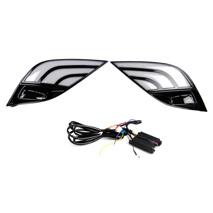 1Pair Daytime Running Light for Toyota Camry 2018 Front Lights 3-Color LED Turn Signal Lamp Car Modified Parts - 1