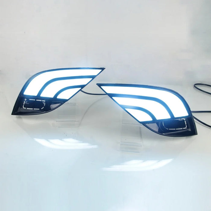 1Pair Daytime Running Light for Toyota Camry 2018 Front Lights 3-Color LED Turn Signal Lamp Car Modified Parts - 4