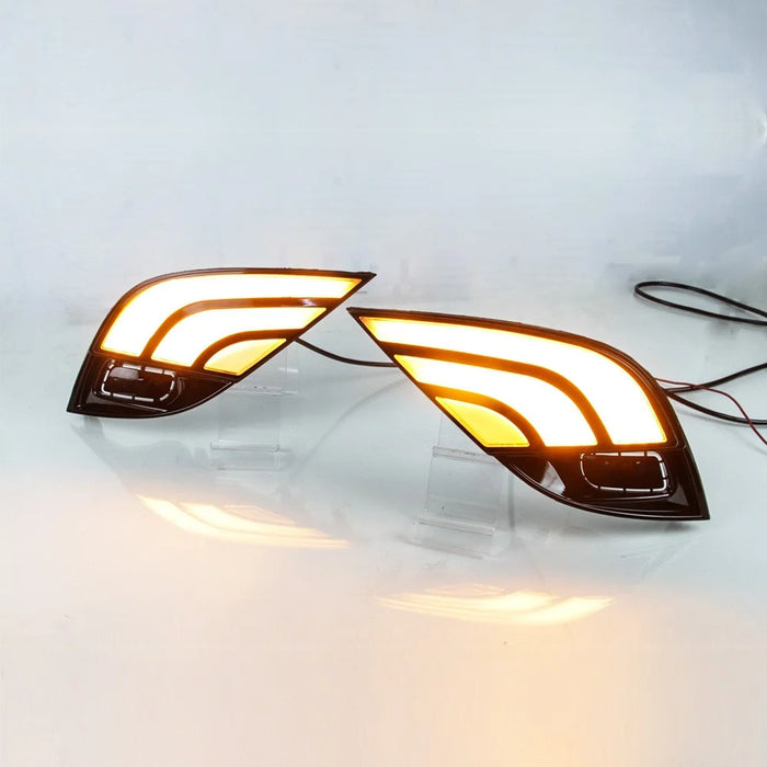 1Pair Daytime Running Light for Toyota Camry 2018 Front Lights 3-Color LED Turn Signal Lamp Car Modified Parts - 5