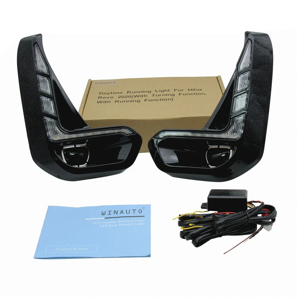 MCL561AY 1Pair Car Decoration Lamp for 2020 Toyota, Hilux LED Lights Daytime Running Lights - 1