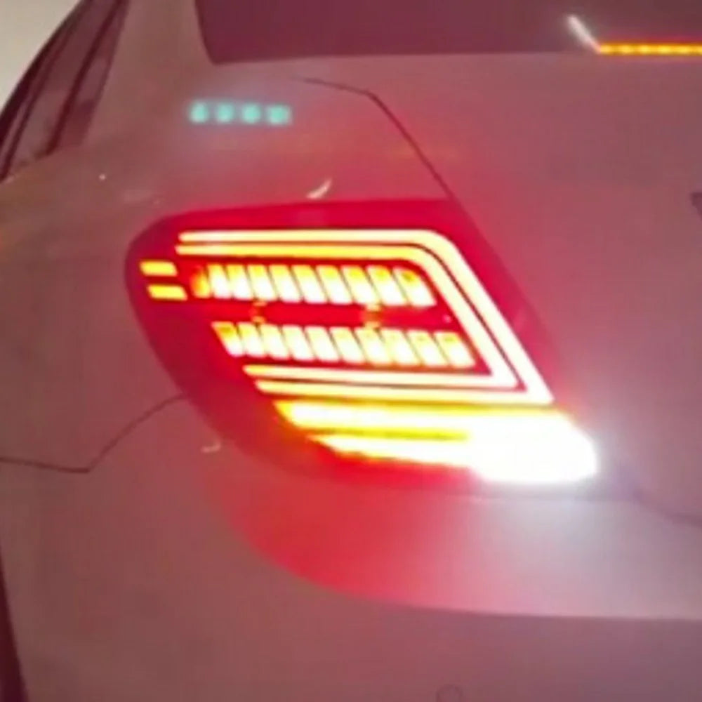 WINAUTO MCT188AS 2PCS LED Taillight Car Tail Lamp for W204 Grade C C180 C200 C260 C300 2007-2014 - Red - 6