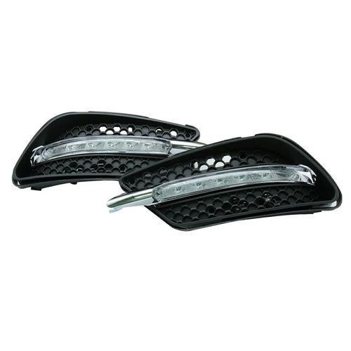 WINAUTO MCL096DCP For C-Class W204 AMG 2008 2009 2010 C200 C260 C300 1 Pair White LED Daytime Running Light - 1