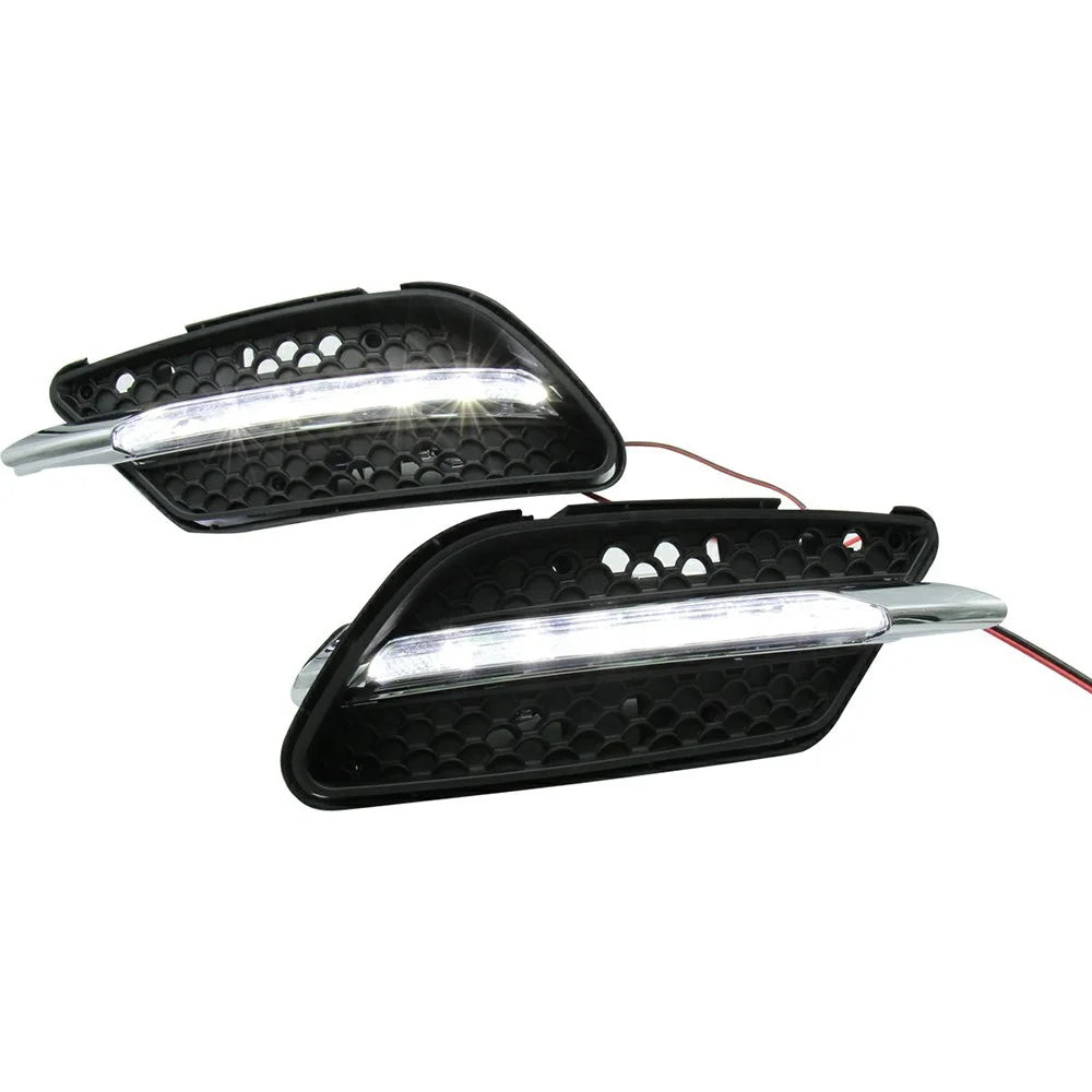 WINAUTO MCL096DCP For C-Class W204 AMG 2008 2009 2010 C200 C260 C300 1 Pair White LED Daytime Running Light - 2