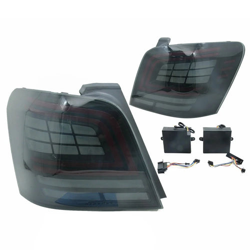 WINAUTO 2Pcs Car LED Taillight for GLK 2007-2015 Multi-function Turn Signal Light - Transparent Black - 1