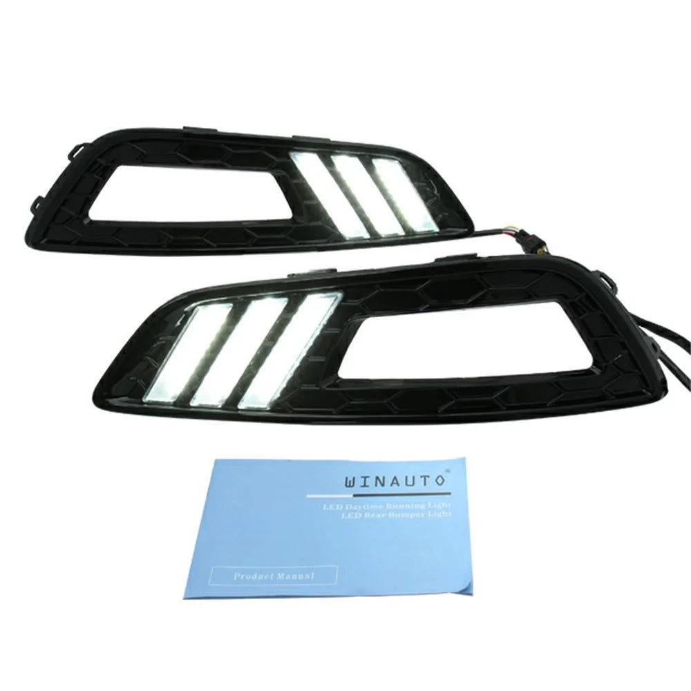 WINAUTO 1 Pair LED DRL Light for Ford All-New Focus 2015 Waterproof Car Turn Signal Lamp - 5