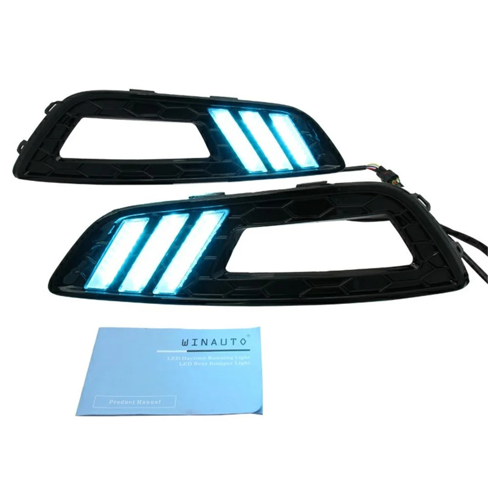WINAUTO 1 Pair LED DRL Light for Ford All-New Focus 2015 Waterproof Car Turn Signal Lamp - 6