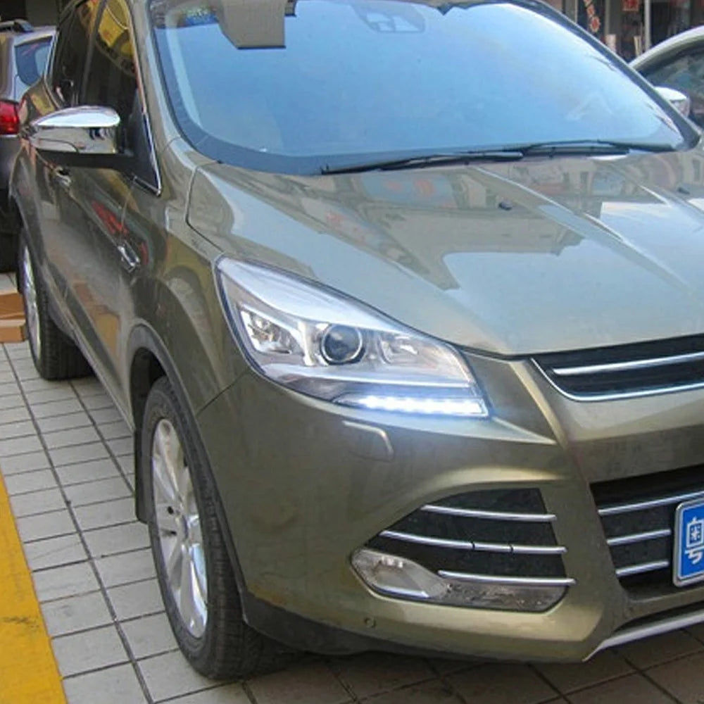 WINAUTO For Ford Kuga / Escape 2013-2015 1 Pair LED DRL Light Waterproof Car Daytime Running Lamp - 7