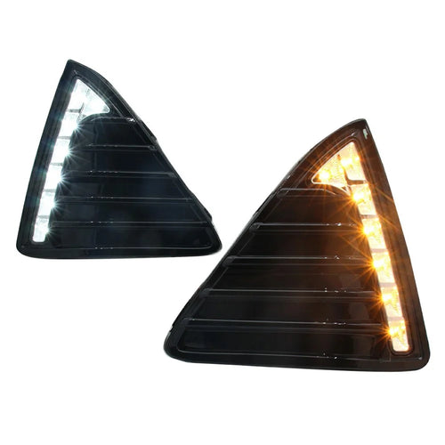 WINAUTO 1 Pair For Ford All-New Focus 2012-2014 LED Lamp Daytime Running Light with Yellow Light - 1