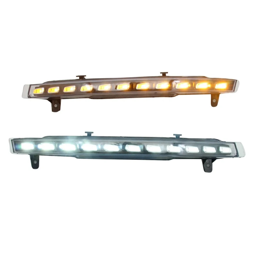WINAUTO 1 Pair Waterproof LED DRL Light for Q7 2010-2015 Flowing Turn Signal Lamp - 1