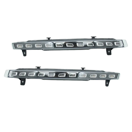 WINAUTO 1 Pair Waterproof LED DRL Light for Q7 2010-2015 Flowing Turn Signal Lamp - 2