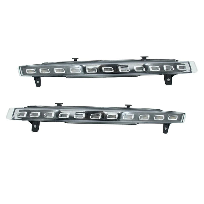 WINAUTO 1 Pair Waterproof LED DRL Light for Q7 2010-2015 Flowing Turn Signal Lamp - 2