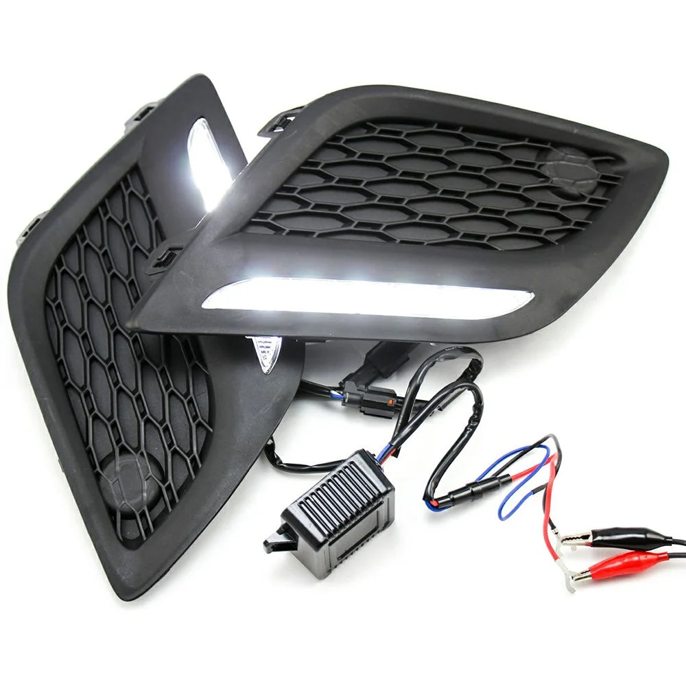 WINAUTO For XC60 2009-2013 1 Pair Daytime Running Lamp Super Bright LED Car DRL Light - 1