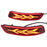 WINAUTO 2Pcs LED Rear Bumper Reflector Lights for Toyota Corolla 2014-2018 Multi-function Brake Light - 1
