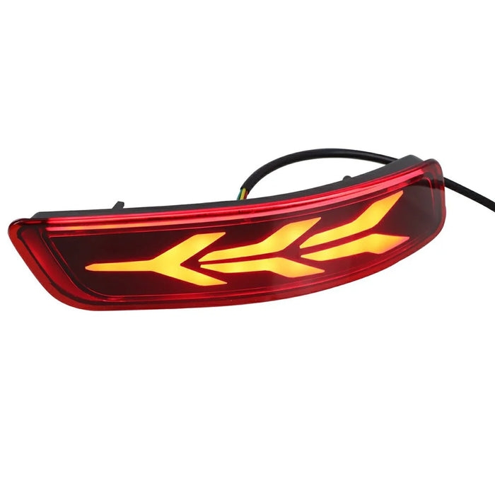 WINAUTO 2Pcs LED Rear Bumper Reflector Lights for Toyota Corolla 2014-2018 Multi-function Brake Light - 3