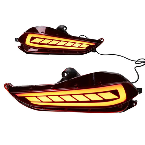 WINAUTO 2Pcs Car Tail Lamp for Toyota Yaris 2017-2018 LED Taillight Braking Turn Signal Light - 1