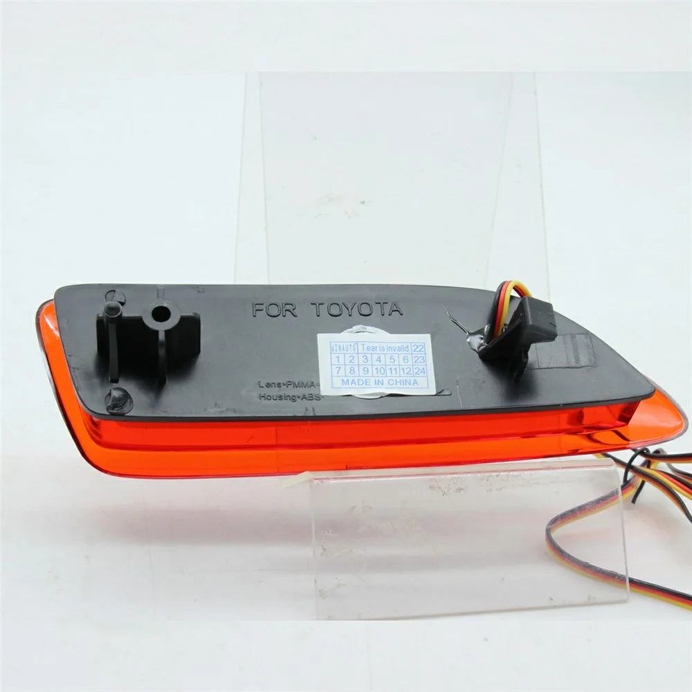 WINAUTO 2Pcs LED Rear Bumper Reflector Brake Tail Lights for Toyota Corolla 2012-2013 - 5