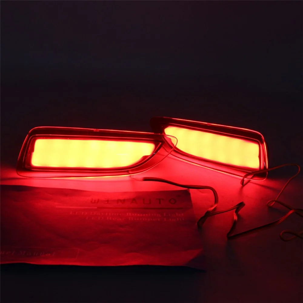 WINAUTO 2Pcs LED Rear Bumper Reflector Brake Tail Lights for Toyota Corolla 2012-2013 - 7