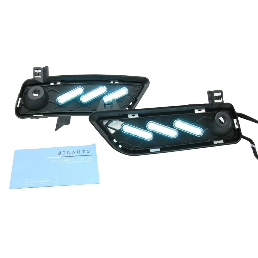 WINAUTO 3 Color Flowing LED Daytime Running Light for X3 F25 2009-2013 Turn Signal Lamp - 5