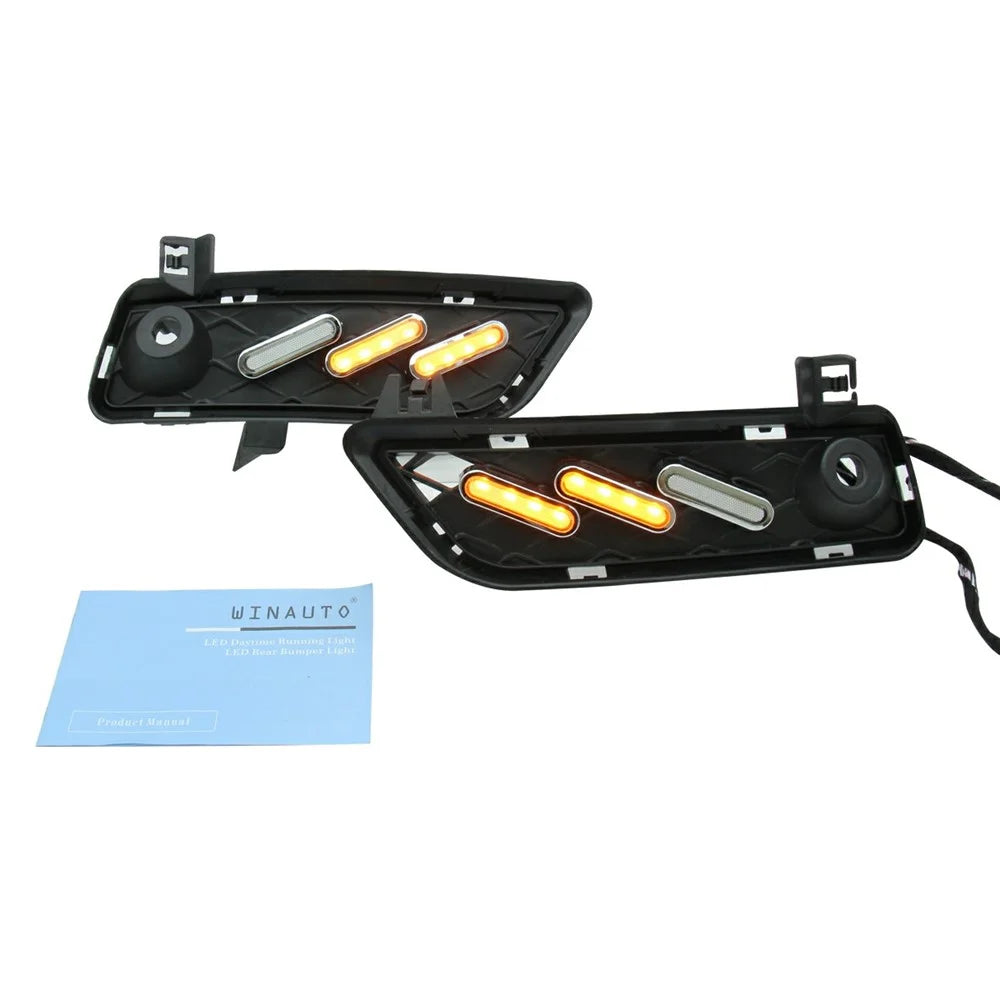WINAUTO 3 Color Flowing LED Daytime Running Light for X3 F25 2009-2013 Turn Signal Lamp - 6