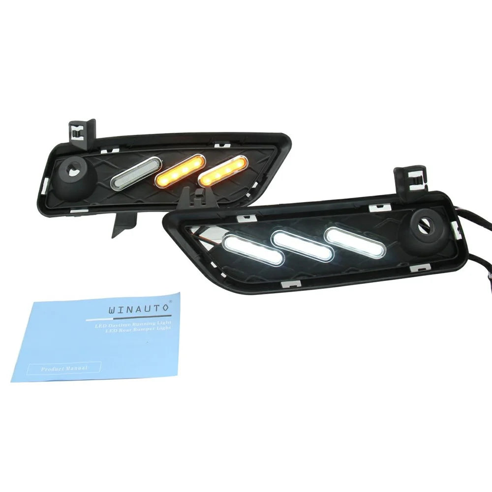 WINAUTO 3 Color Flowing LED Daytime Running Light for X3 F25 2009-2013 Turn Signal Lamp - 7