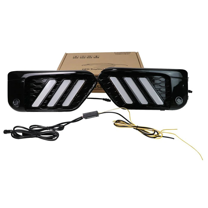 WINAUTO 1 Pair LED Daytime Running Lights for X1 F48 / F49 (2015-2020) Dual Color DRL Lamps - 6