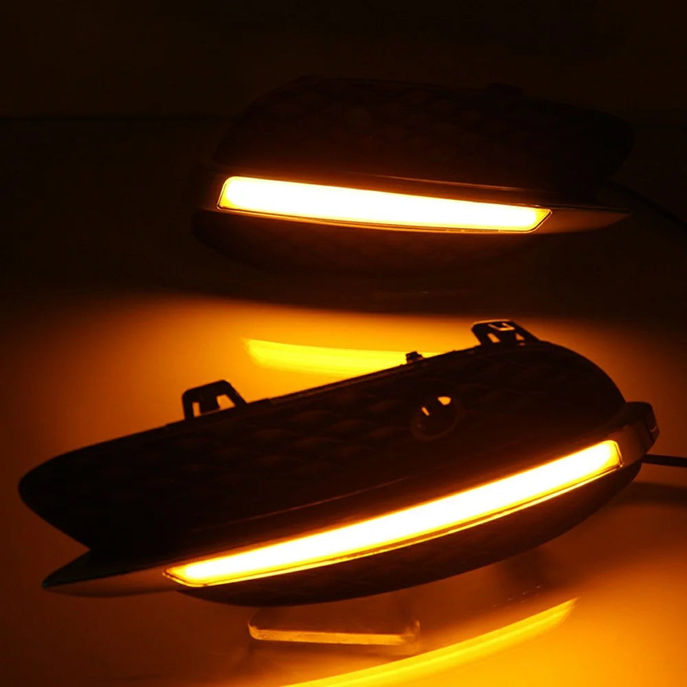 WINAUTO 1 Pair DRL Lights for GLC Grade X205 2015-2016 Car Daytime Running Lamps - 7