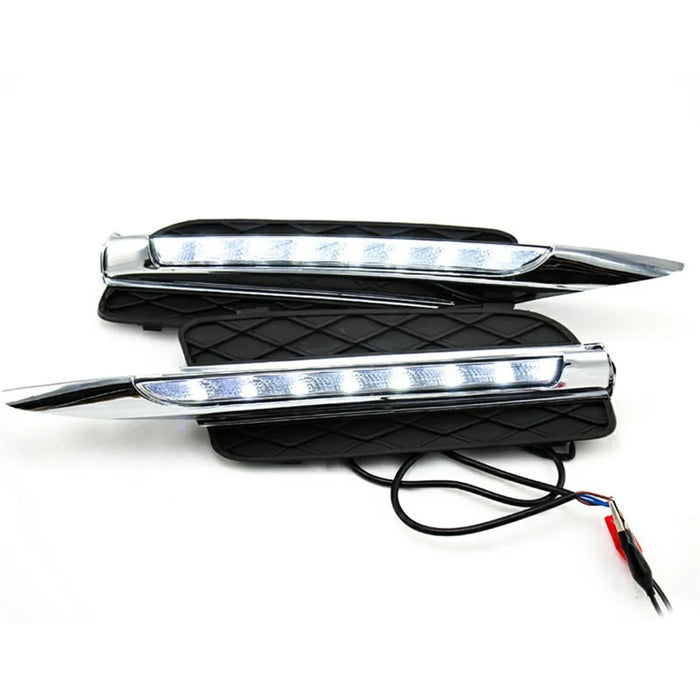 WINAUTO 1 Pair LED Daytime Running Lights for X5 E70 (2007-2010) Electroplating Clear Driving Light - 1