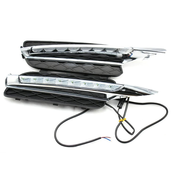 WINAUTO 1 Pair LED Daytime Running Lights for X5 E70 (2007-2010) Electroplating Clear Driving Light - 6