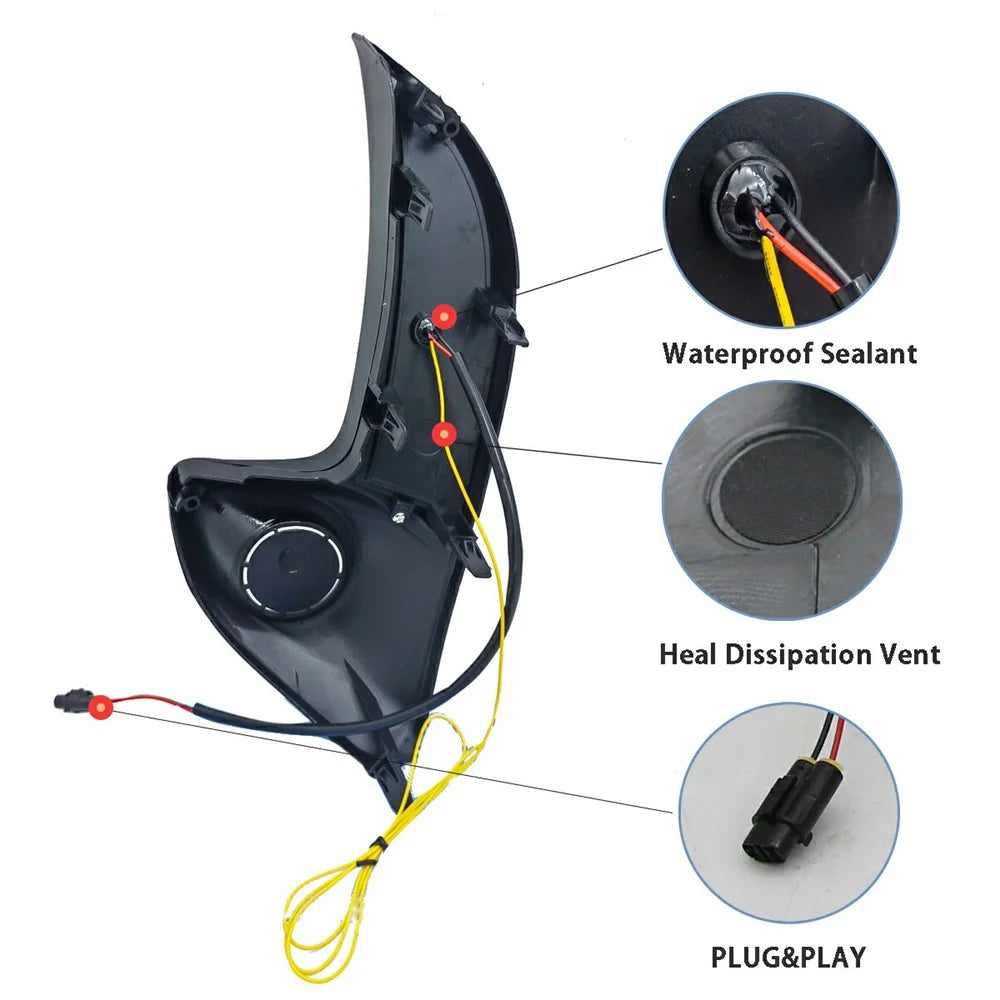 WINAUTO For Toyota Yaris 2020-2021 LED Daytime Running Light Turn Signal Lamp - 6