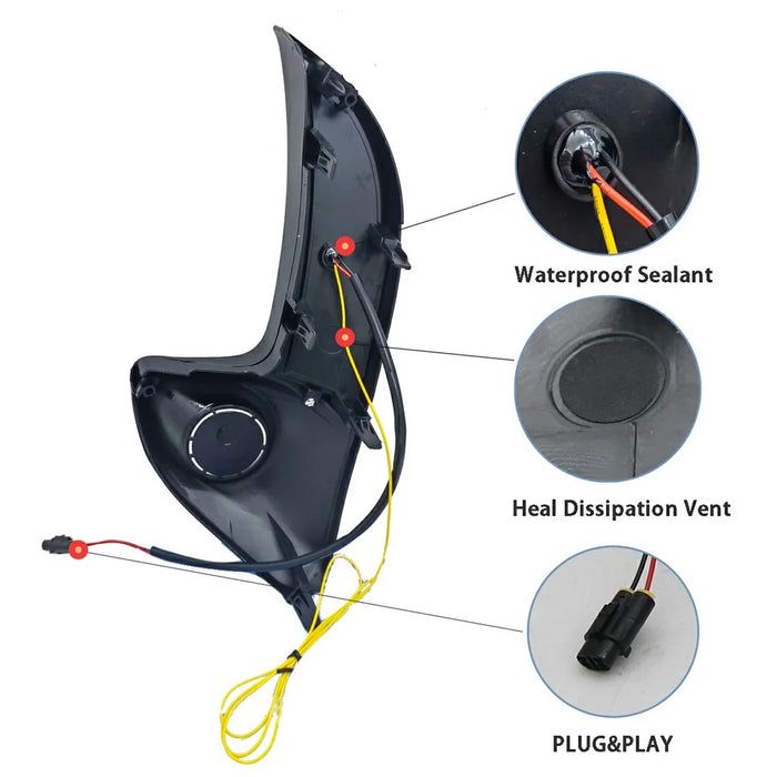 WINAUTO For Toyota Yaris 2020-2021 LED Daytime Running Light Turn Signal Lamp - 6