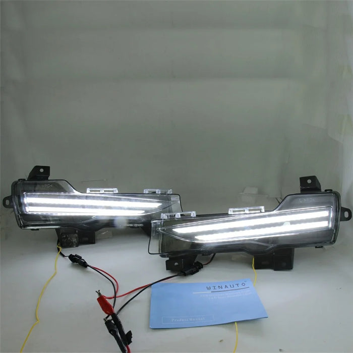 WINAUTO 1 Pair for Tesla Model 3 / Y Dual Color LED Daytime Running Lights Turn Signal Lamps - 7